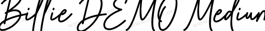 Billie DEMO Medium字体转换